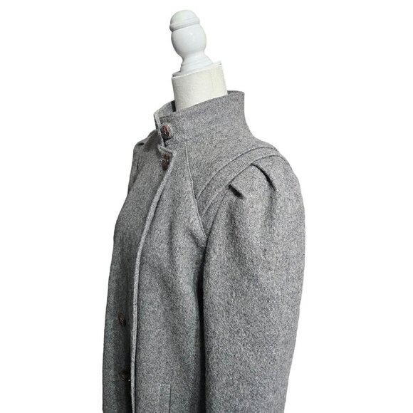 Vintage New York Girl gray feels like wool pea coat jacket size 11 - Picture 6 of 15